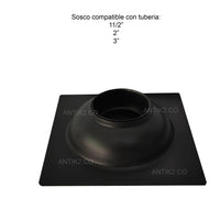 Rejilla piso 10x10cm  Negro Antiguo