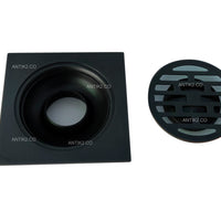 Rejilla piso 10x10cm  Negro Antiguo