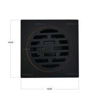 Rejilla piso 10x10cm  Negro Antiguo