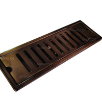 Rejilla piso Rectangular Bronce Antiguo Brillante 60cm