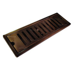 Rejilla piso Rectangular Bronce Antiguo Brillante 30cm