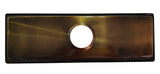 Rejilla piso Rectangular Bronce Antiguo Brillante 30cm