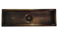 Rejilla piso Rectangular Bronce Antiguo Brillante 60cm