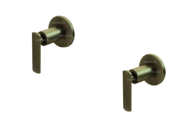 Mezclador ducha vintage 8" Palanca  Bronce Antiguo