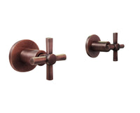Mezclador ducha vintage 8" Cruceta  Cobre Antiguo