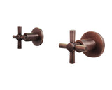 Mezclador ducha vintage 8" Cruceta  Cobre Antiguo