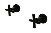 Mezclador Ducha 8" manija cruceta negro
