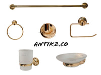 Juego  Accesorios Dorado  x 6