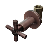 Registro Cruceta y ducha 25cm Cobre antiguo
