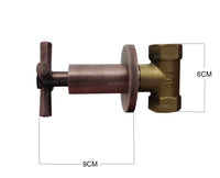 Copia de Registro Cruceta y ducha 18cm Cobre antiguo