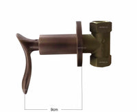 Registro Ducha vintage Bronce antiguo Palanca