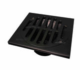 Rejilla piso negra 10x10cm