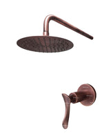 Set Registro y ducha 30cm Cobre antiguo