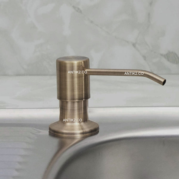 Dispensador de Jabon Mesa Bronce Antiguo
