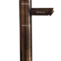 Griferia lavamanos monomando Bronce Antiguo
