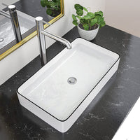 Lavamanos rectangular 60*35 Borde negro