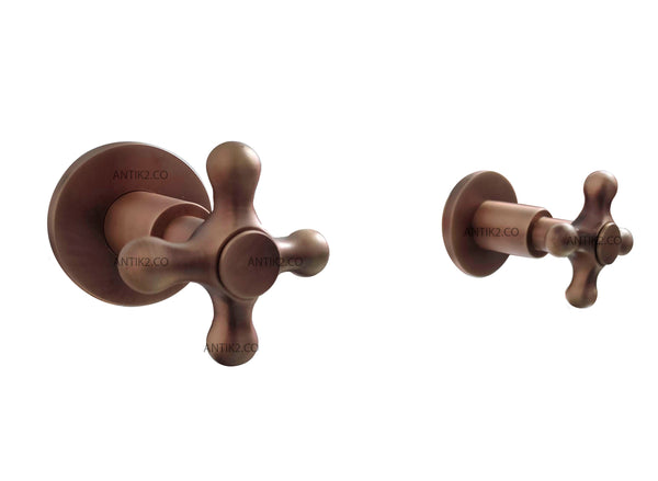 Mezclador Ducha vintage Bronce Antiguo