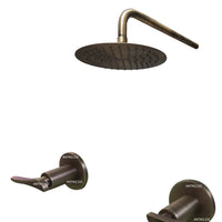 Set Mezclador Ducha  + Ducha 20cm  Bronce antiguo