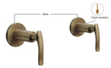 Set Mezclador vintage  + Ducha 25cm  Bronce antiguo