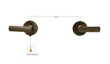 Mezclador vintage Bronce Antiguo + Ducha 25cm