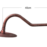 Mezclador Cobre Antiguo + Ducha 20cm