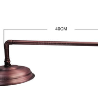 Mezclador vintage Cobre Antiguo + Ducha 25cm
