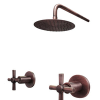 Mezclador vintage Cobre Antiguo + Ducha 20cm