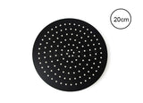 Mezclador Palanca  Negro + Ducha 20cm