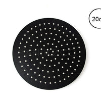 Mezclador cruz  Negro + Ducha 20cm