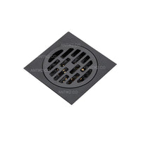 Rejilla piso Cuadrada 10x10cm negra Cheque Anti Retorno