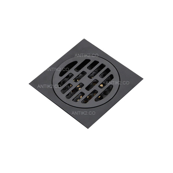 Rejilla piso Cuadrada 10x10cm negra Cheque Anti Retorno