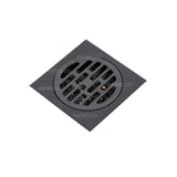 Rejilla piso Cuadrada 10x10cm negra Cheque Anti Retorno