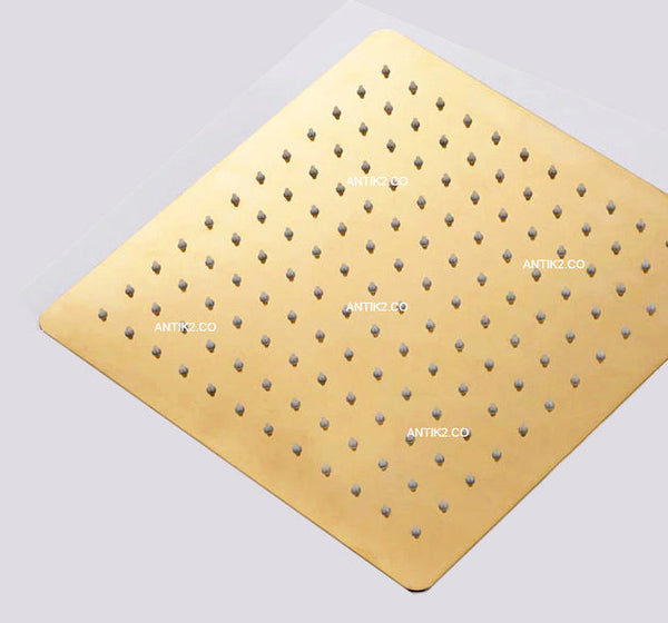 Registro Palanca  Dorado + Ducha 30x30cm