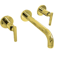 Mezclador Lavamanos de  pared Dorado