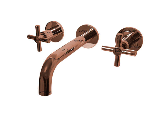Mezclador cruz  de  pared Oro rosa