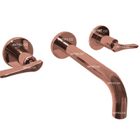 Mezclador lavamanos de  pared Oro rosa