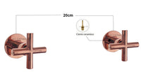 Mezclador  Oro Rosa + Ducha 25cm