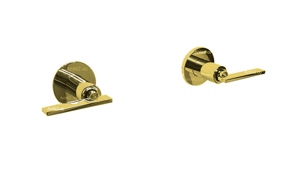 Mezclador Ducha 8" Palanca Dorado