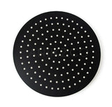 Registro Cuadrado negro + Ducha 25cm