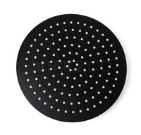 Registro Cuadrado negro + Ducha 30cm