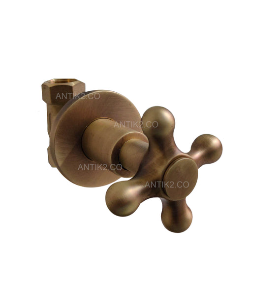 Registro Ducha vintage Bronce antiguo