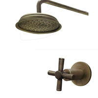 Registro vintage  Bronce Antiguo + Ducha 25cm