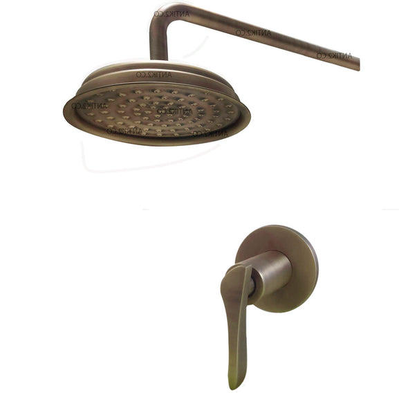 Registro Palanca vintage  Bronce Antiguo + Ducha 20cm