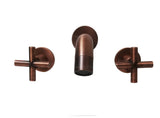 Mezclador Vintage  Lavamanos Pared Cobre Antiguo