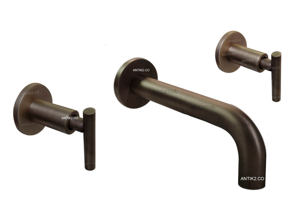 Mezclador Vintage Pared Bronce Antiguo