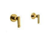 Mezclador Ducha 8"  Palanca Dorado