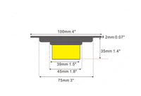 Rejilla piso tono Negro  10x10cm   Antirretorno