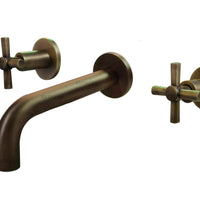 Mezclador Cruceta Pared Bronce Antiguo