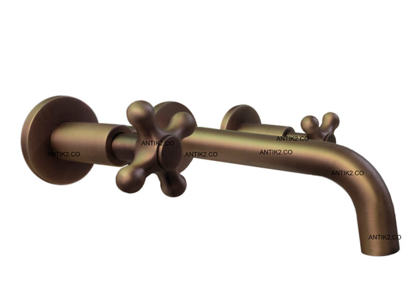 Mezclador Vintage Pared Bronce Antiguo