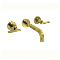Mezclador Lavamanos de  pared Dorado